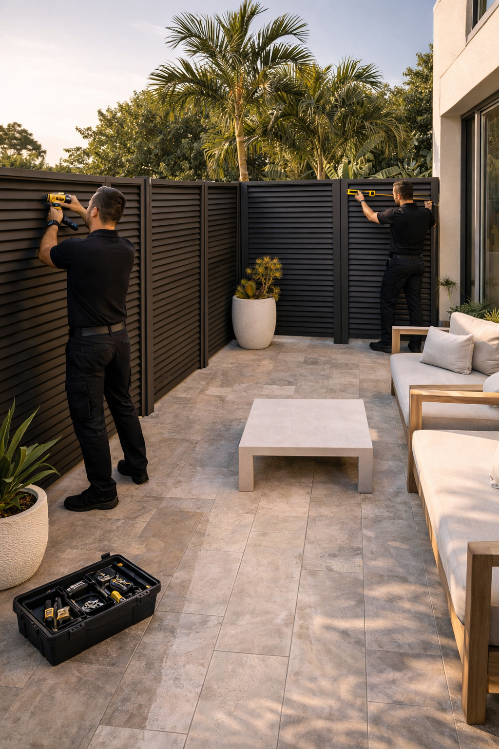 Privacy Panel Installation