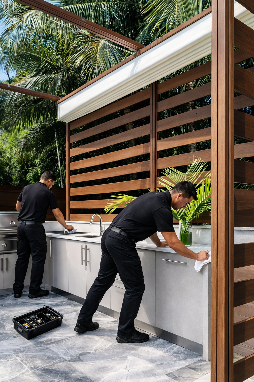 Privacy Panel Installation