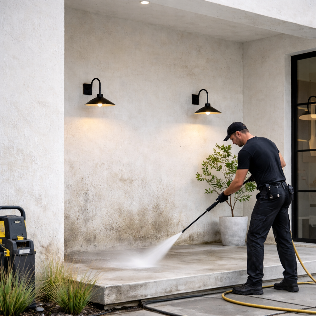 Entryway Pressure Cleaning
