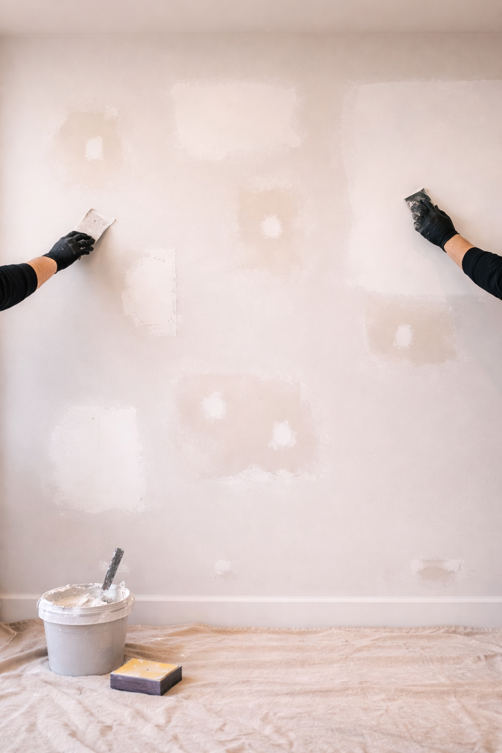 Wall & Drywall Repair (Smooth Walls & Paint-Ready Finish)