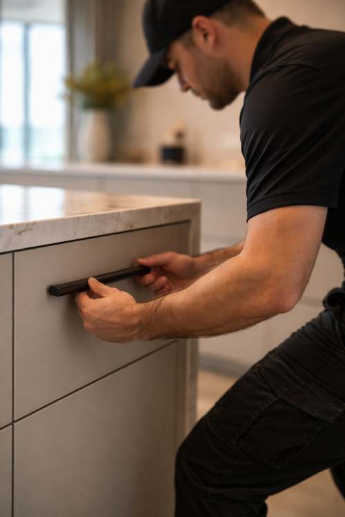Cabinet & Furniture Hardware Replacement (Knobs, Pulls & Handles Installation)