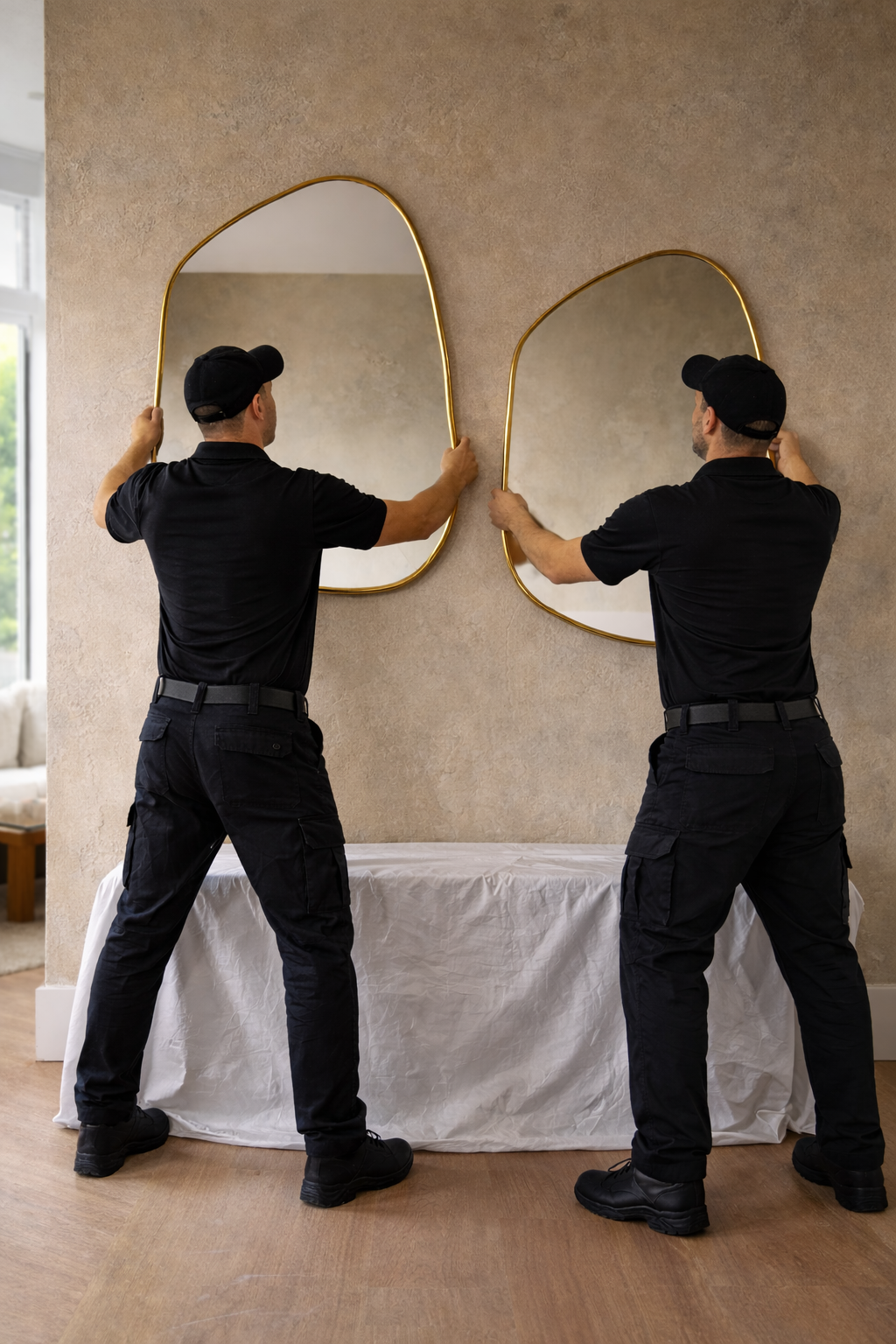 Mirror Hanging (Straight, Secure & Perfectly Placed)