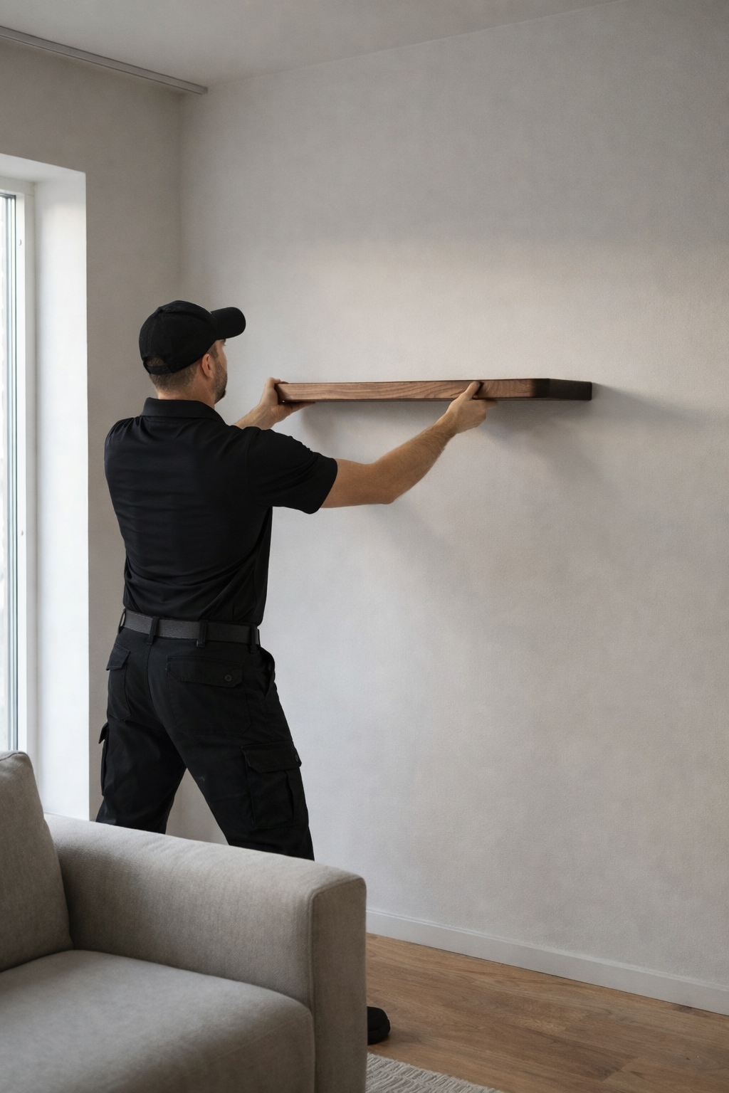 Shelf Installation (Level, Secure & Built to Hold Weight)