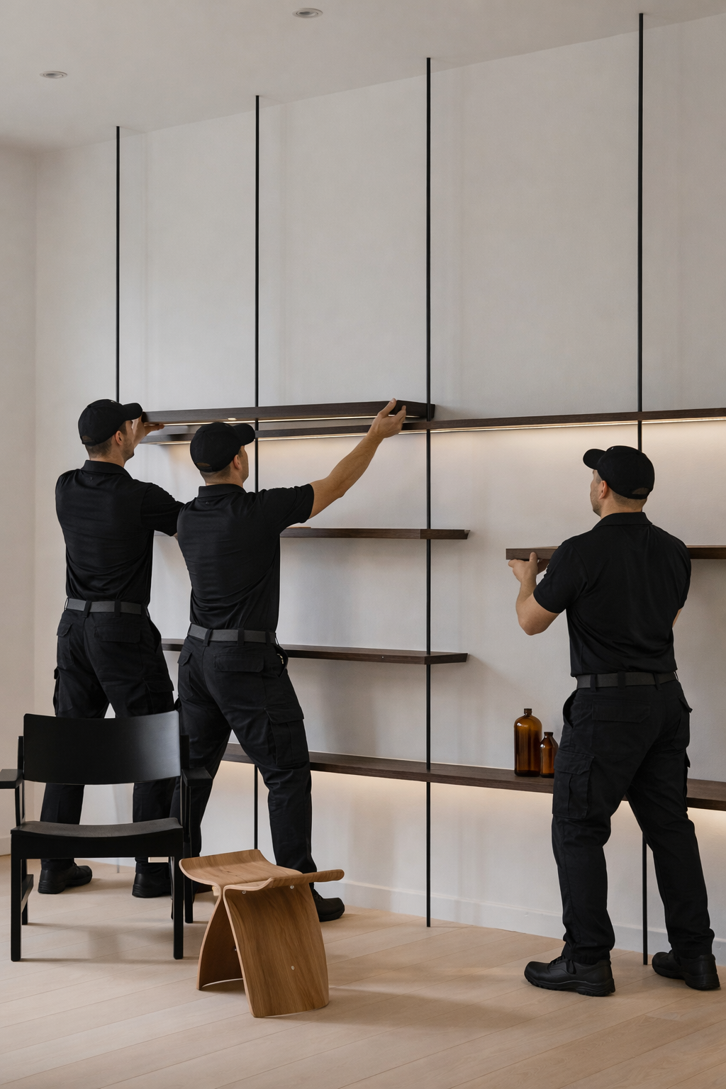 Shelf Installation (Level, Secure & Built to Hold Weight)