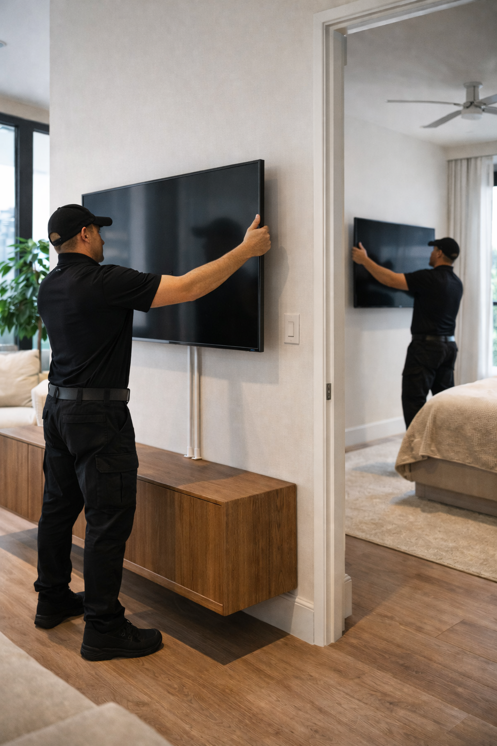 TV Mounting & Bracket Installation (Secure Mounting & Clean Viewing Setup)