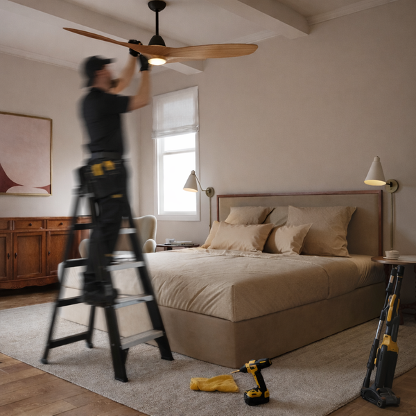Ceiling Fan Installation (Balanced, Secure & Code-Compliant)