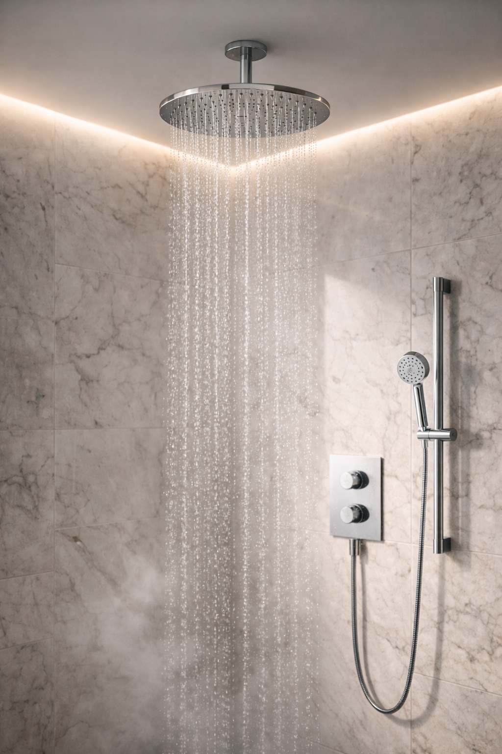 Shower Head Replacement (Performance & Finish Upgrade)